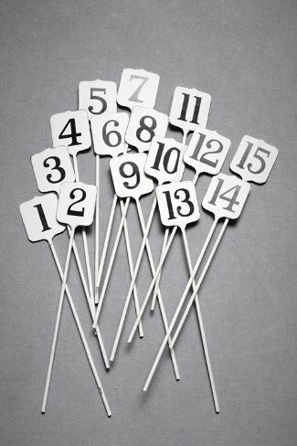 vintage travel table numbers for wedding