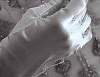 White bridal gloves for wedding