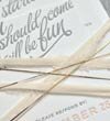 Vintage ribbon to wrap stationery