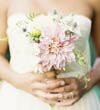 Blush bridal bouquet by Poppies and Posies