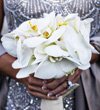 Silver sparkle wedding gown