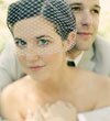 Beautiful Bride in Bird Cage Veil by Jagger Photography