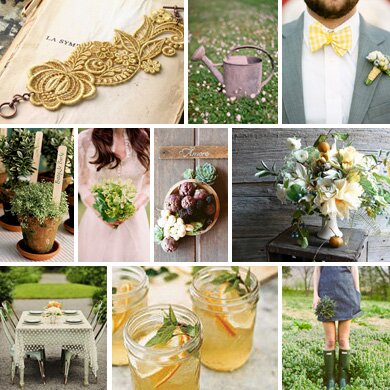 Garden Wedding Inspiration Board