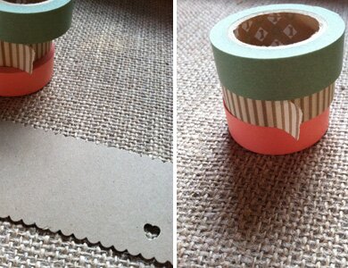 DIY Washi Tape Guest Book Supplies